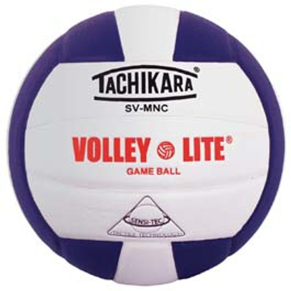 Tachikara Svmnc Volley-lite Training Volleyball - Purple/white