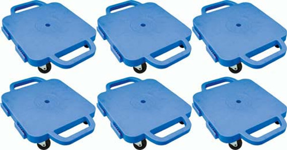 Curved-handle Connect-a-scooters - 12" (set Of 6 Blue)