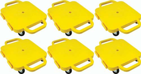 Curved-handle Connect-a-scooters - 12" (set Of 6 Yellow)