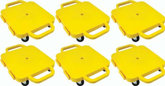 Curved-handle Connect-a-scooters - 16" (set Of 6 Yellow)