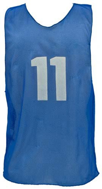 Numbered Micro Mesh Vests (youth) - Blue