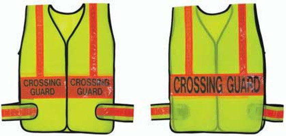 Crossing Guard Vest - Lime W/ Orange (x-large)