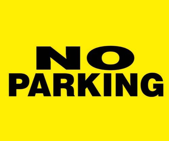 24" X 18" Barricade Sign - No Parking - SA926M