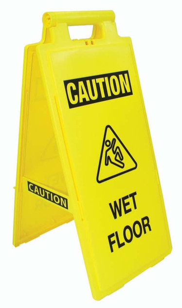 Fold-up Floor Sign - Caution, Wet Floor