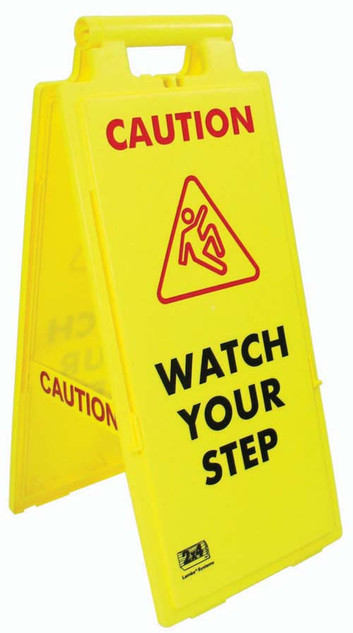 Fold-up Floor Sign - Caution, Watch Your Step