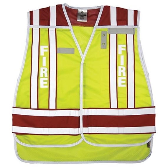 Public Safety Vest - Fire (lime/red) M/xl