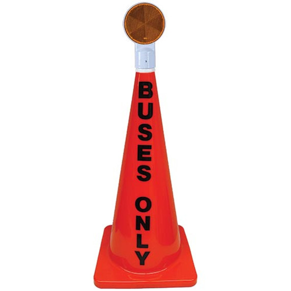 28" Orange Message Cone W/ Reflector (buses Only)