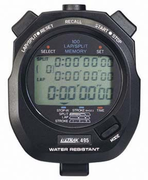 Ultrak 100 Memory Stopwatch - Black