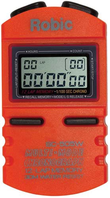 Robic Sc505w 12 Memory Timer - Orange