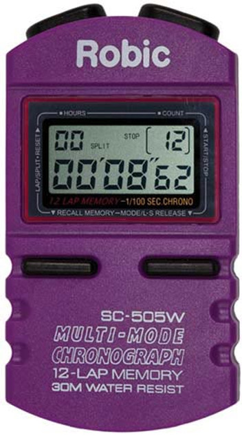 Robic Sc505w 12 Memory Timer - Purple