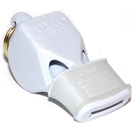 Fox Classic Cmg Officials Whistle & Lanyard - White