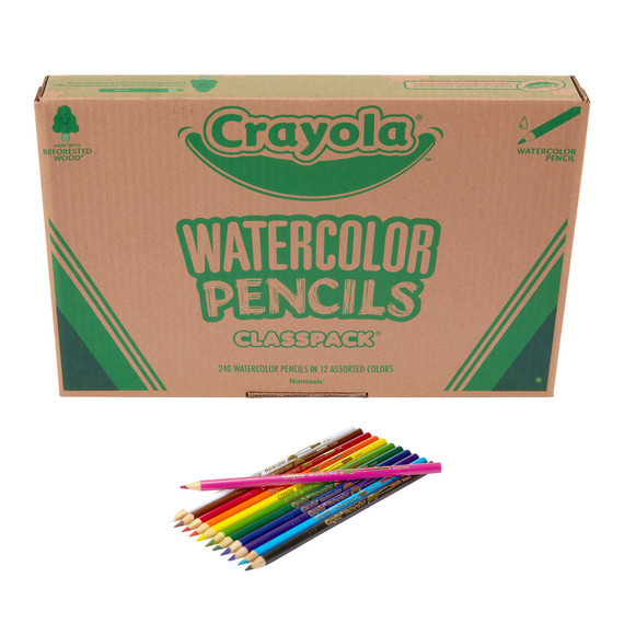 Watercolor Colored Pencils Classpack, 240 Pencils