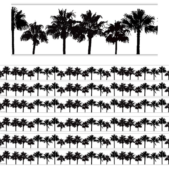Coco Palms Straight Border Trim, 35 Feet Per Pack, 6 Packs