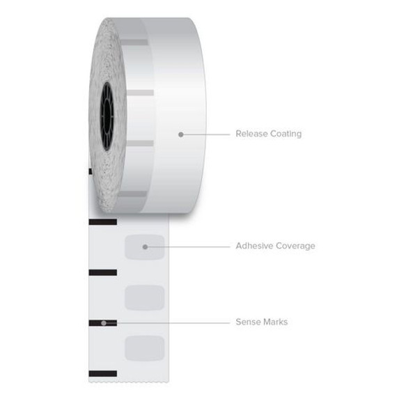 Sticky Media, 2.28" X 270 Ft, White, 12 Rolls/carton