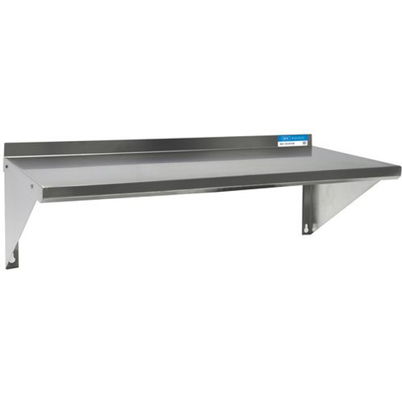 Stainless Steel Economy Overshelf, 36w X 12d X 8h, Stainless Steel, Silver, 2/pallet, Ships In 4-6 Business Days