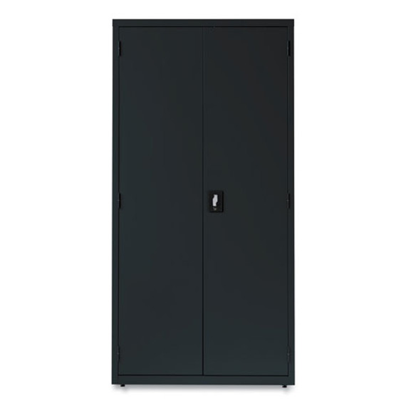 Economy Assembled Storage Cabinets, 5 Shelves, 36" X 18" X 72", Black