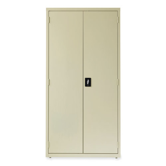 Economy Assembled Storage Cabinets, 5 Shelves, 36" X 18" X 72", Putty