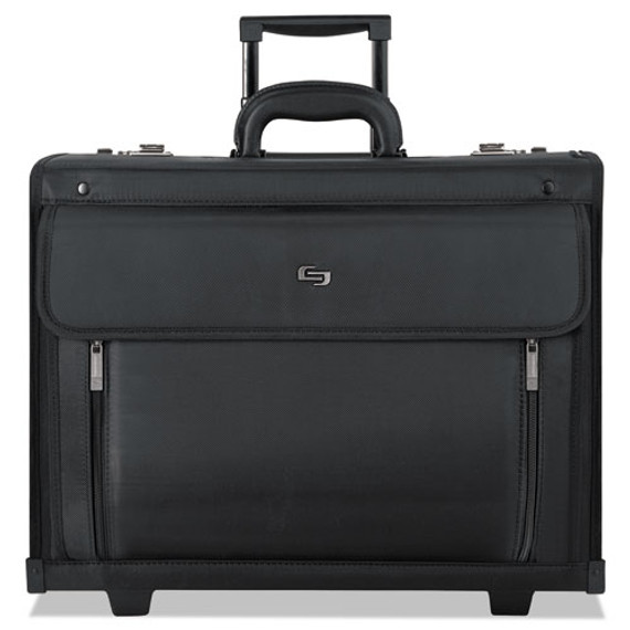 Classic Rolling Catalog Case, Fits Devices Up To 16", Polyester, 18 X 8 X 14, Black