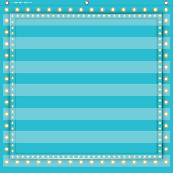 Light Blue Marquee 7 Pocket Chart (28" x 28")
