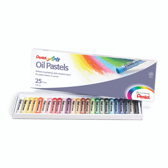 Oil Pastel Set, 25 Colors, 6 Sets