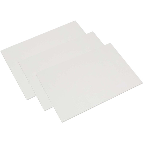 Fingerpaint Paper, White, 16" x 22", 100 Sheets Per Pack, 3 Packs