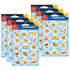 Emotion Icon Fun Reward Stickers, 75 Per Pack, 6 Packs