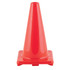 Hi-Visibility Flexible Vinyl Cone, Weighted, Orange, 18" Length