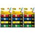 Flags, Assorted Primary Colors, .47 in. Wide, 35 Flags/Dispenser, 4 Dispensers/Pack, 3 Packs
