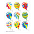 Celebration Balloons Giant Stickers, 36 Per Pack, 12 Packs