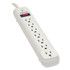 Protect It! Surge Protector, 7 Ac Outlets, 25 Ft Cord, 1,080 J, Light Gray