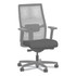 Ignition 2.0 Reactiv Mid-back Task Chair, 17.25" To 21.75" Seat Height, Black Fabric Seat, Black Back