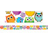 Colorful Owls Straight Border, 36 Feet Per Pack, 6 Packs