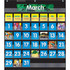 Monthly Calendar Pocket Chart with Cards, Black