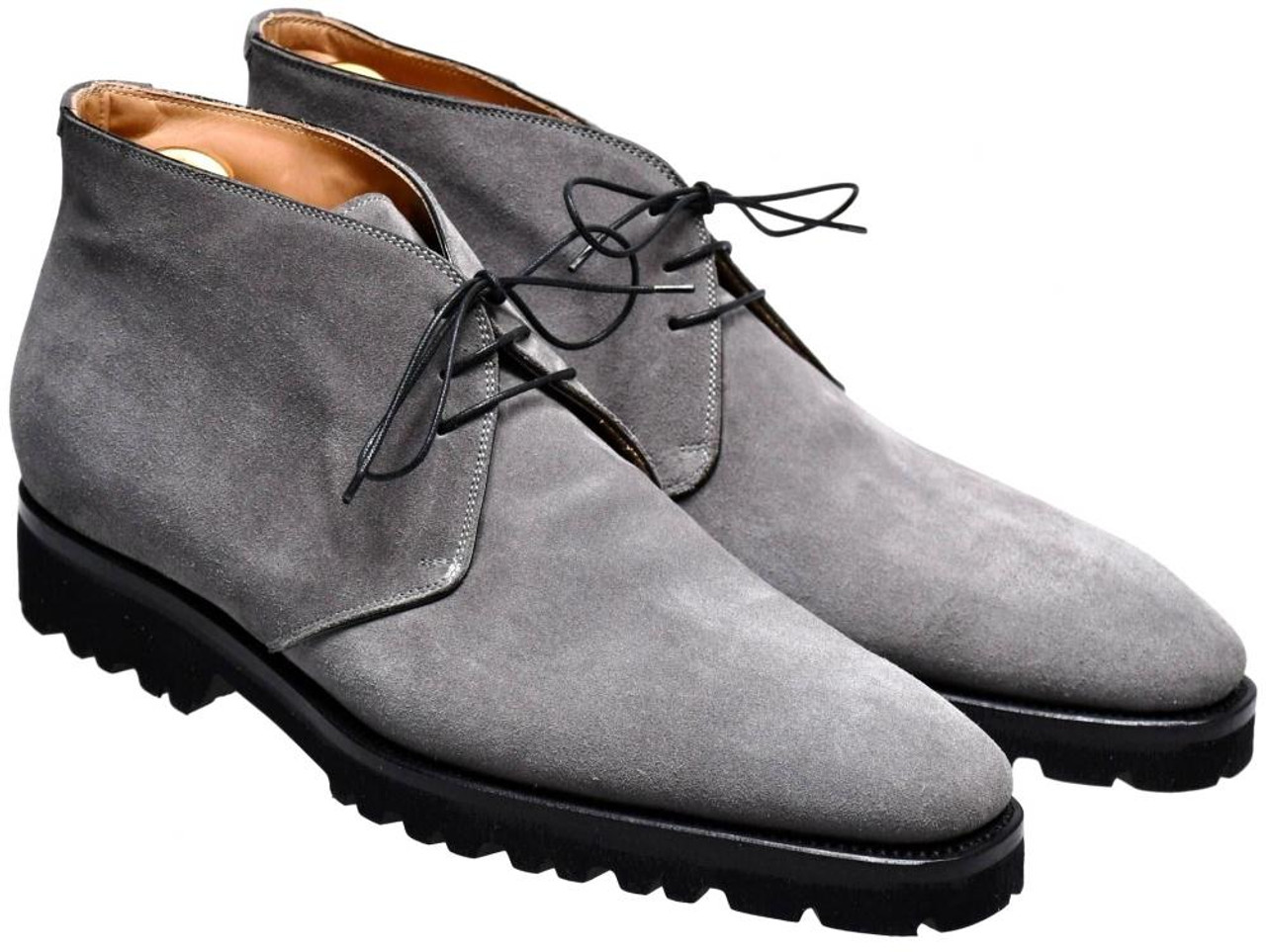 gray chukka boots