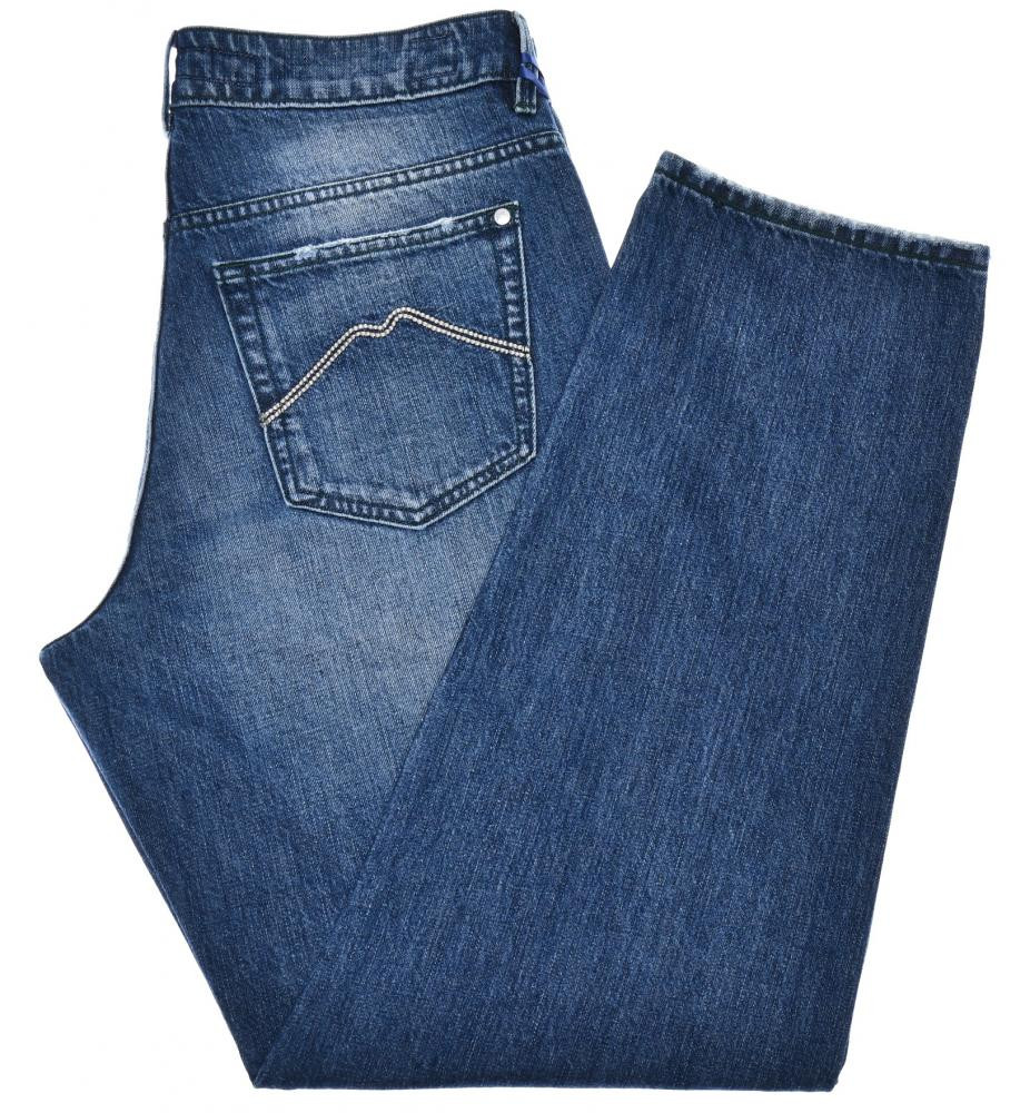 E. Marinella Napoli Jeans 'London' Cotton Size 37 Blue