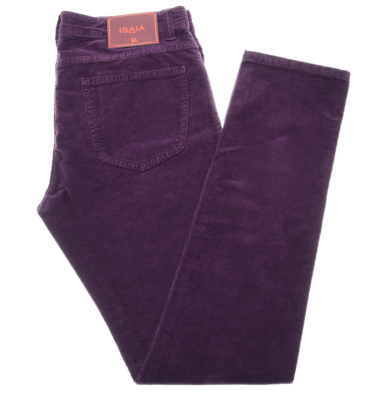 purple designer jeans