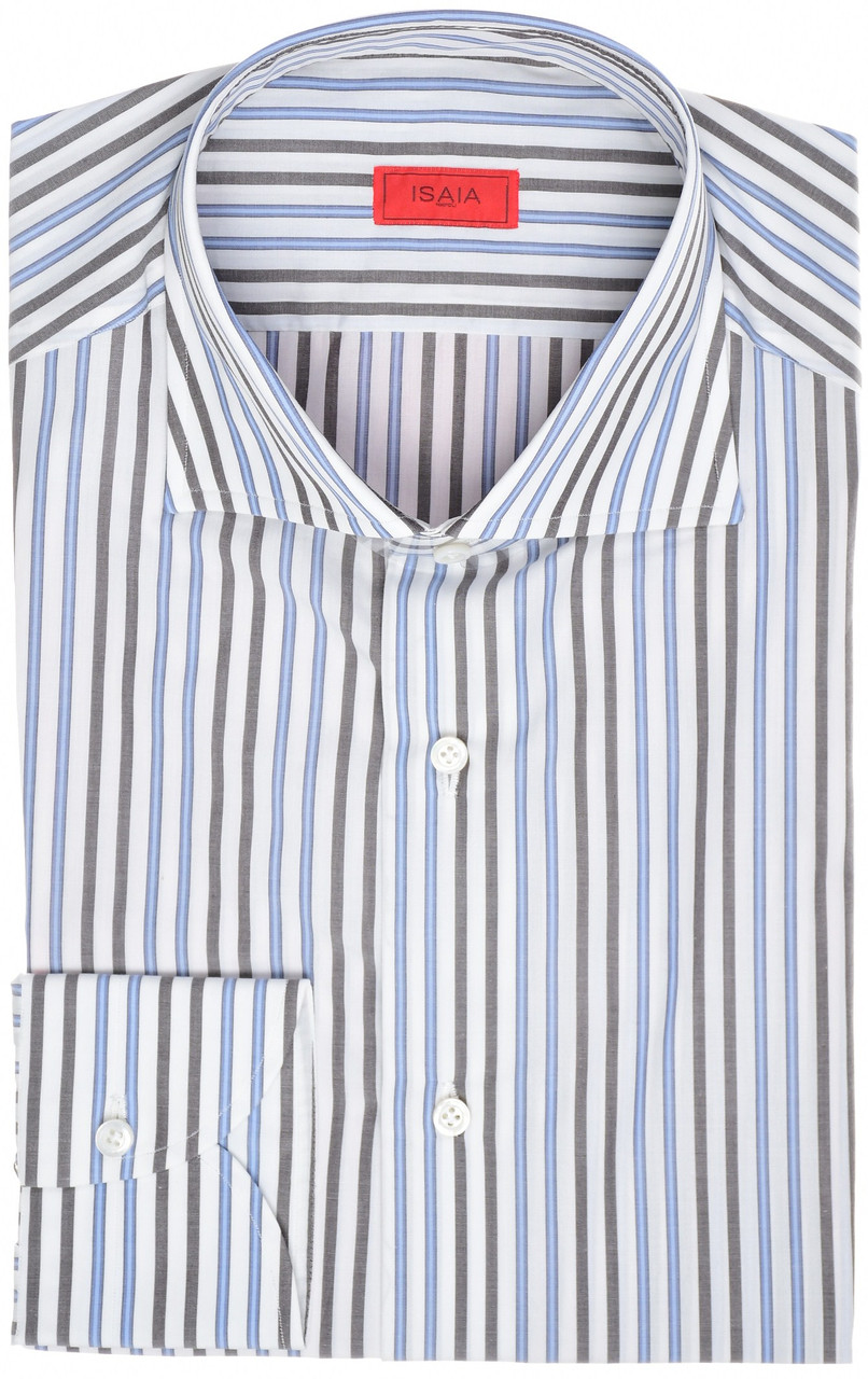 dress shirt size 15 1 2 Men's Dress Shirt Size Large 15- 15 1/2 34/ 35 Blue David Taylor