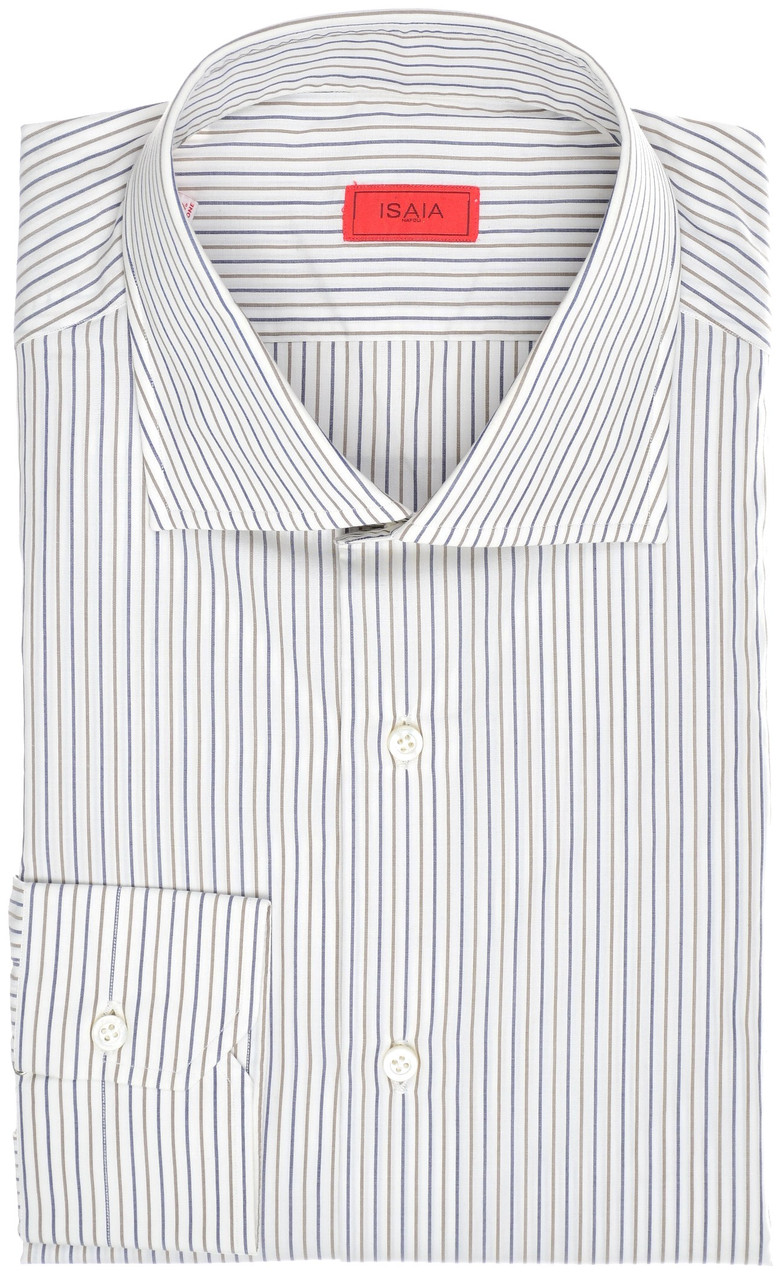 Isaia Napoli Mix Dress Shirt Cotton 
