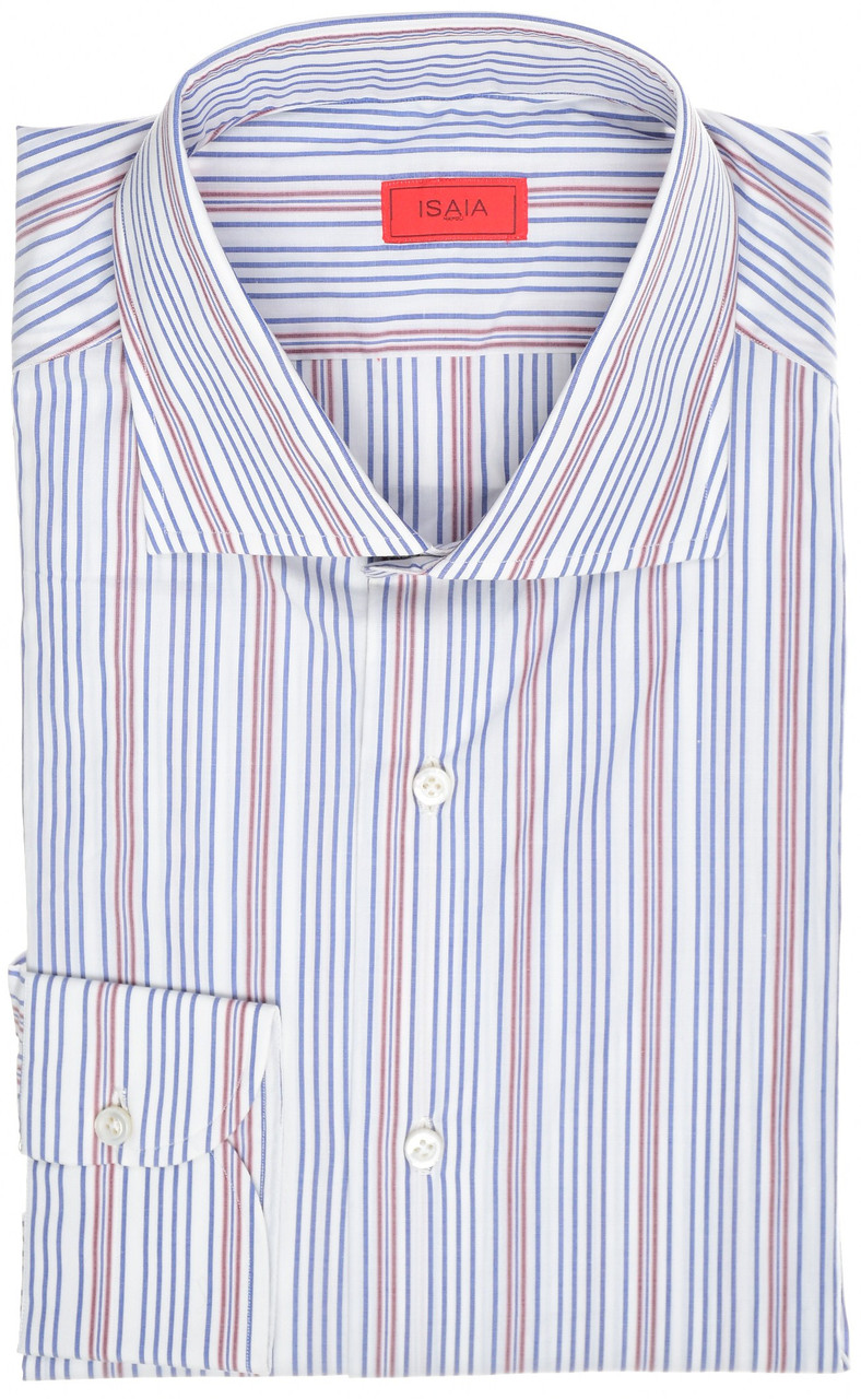 Isaia Napoli Mix Dress Shirt Spread 