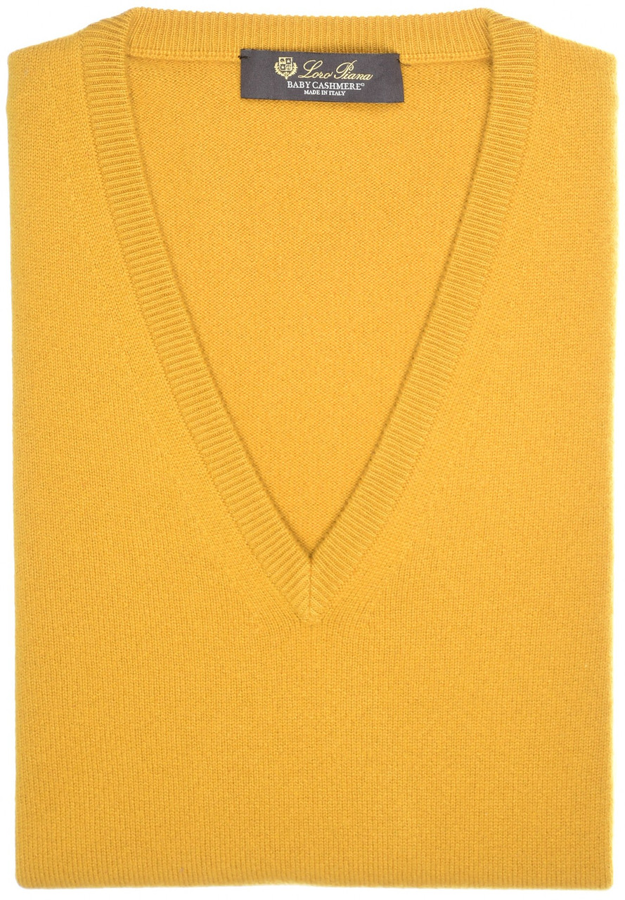 TABARONIcashmere (loro piana yarn)yellow定価１１００００