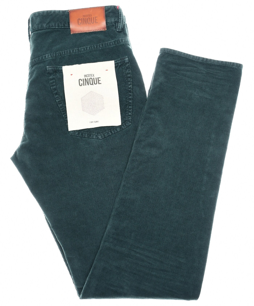 Incotex 5 Pocket Pants Jeans Corduroy Green