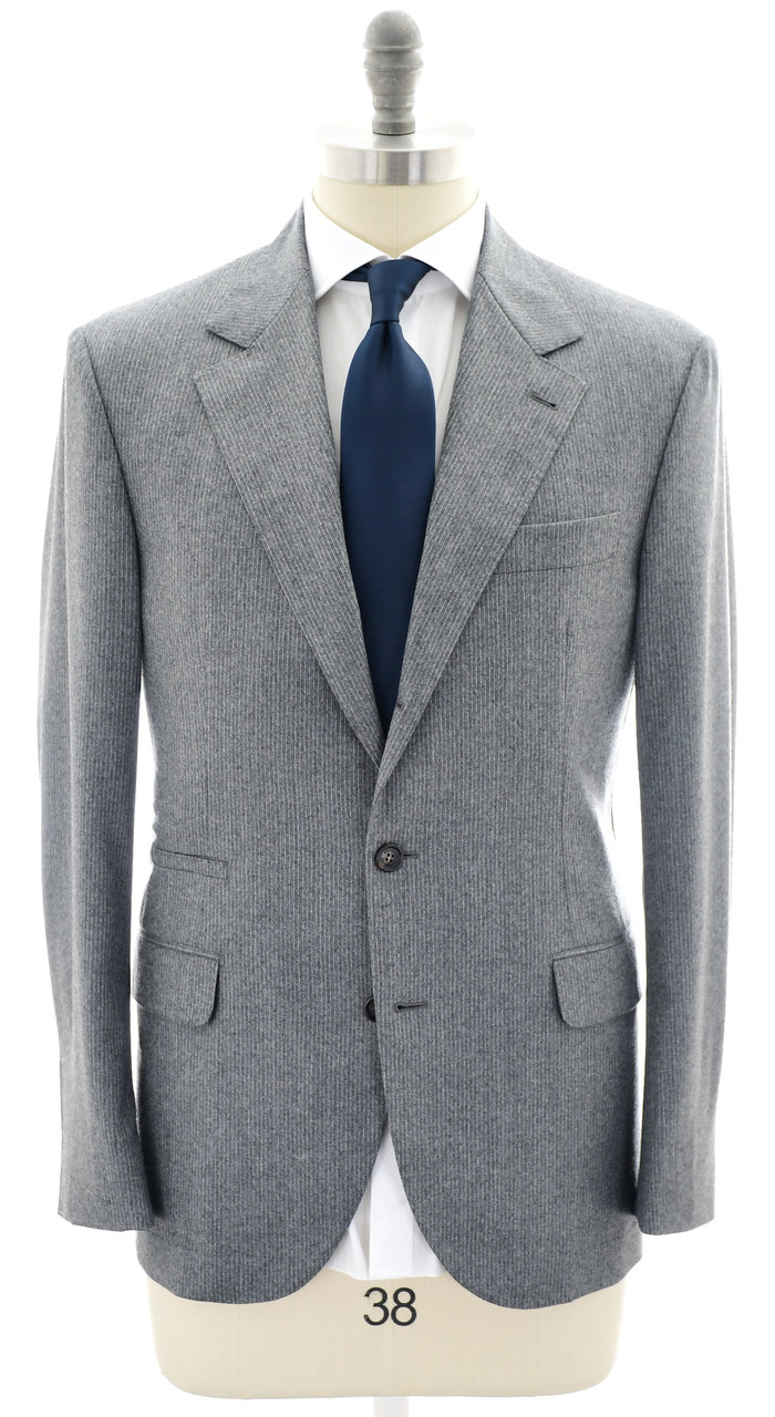 Brunello Cucinelli single-breasted wool suit - Grey