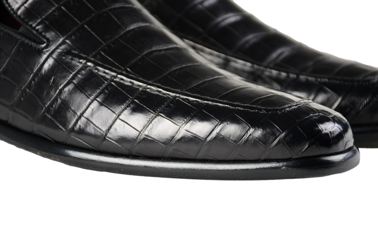 Zilli Python Shoes Zilli Loafers Shoes Crocodile Black