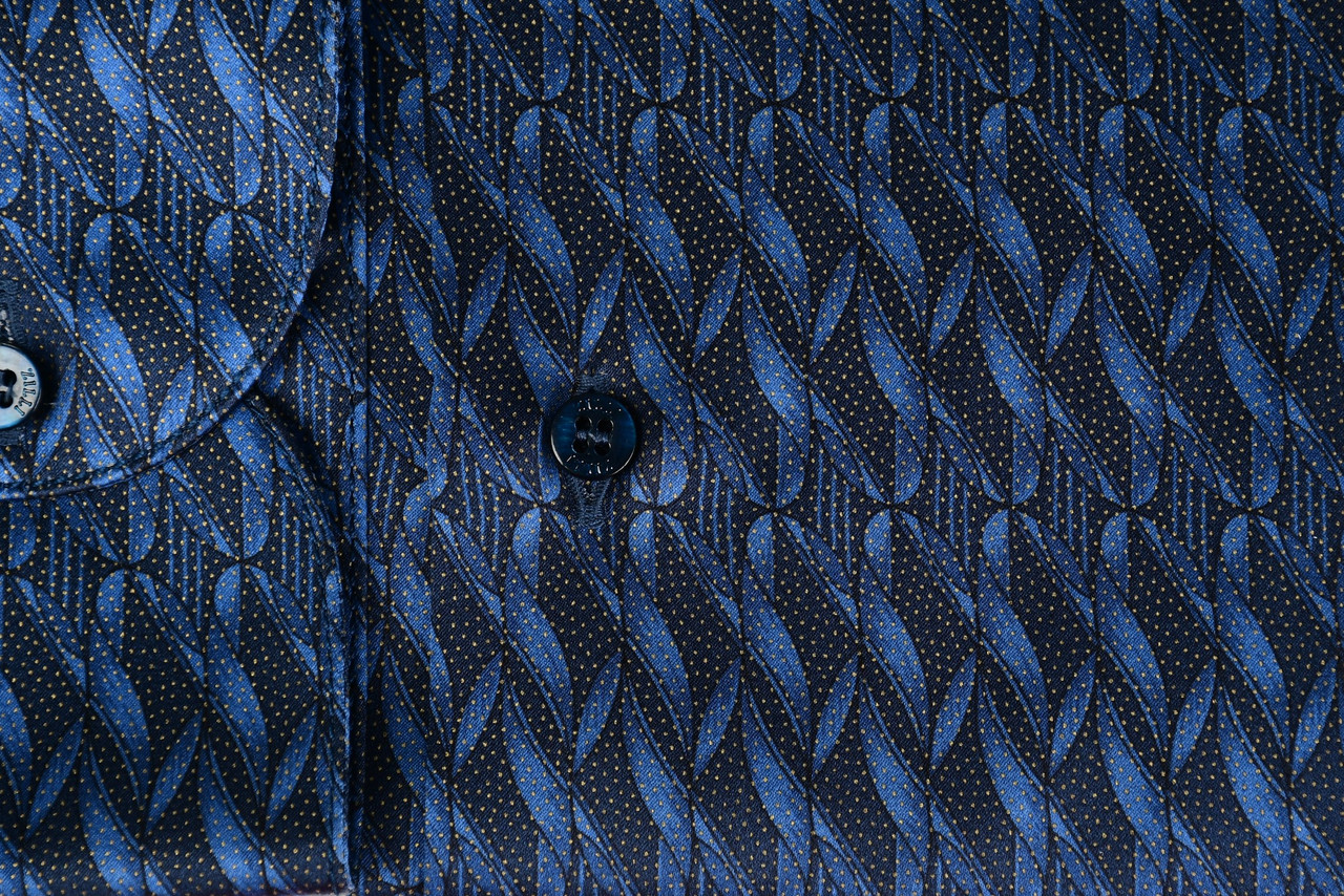 Chemise Zilli En Soie Bleue - Taille 39 - Fait En Italie - Occasion Parfait état