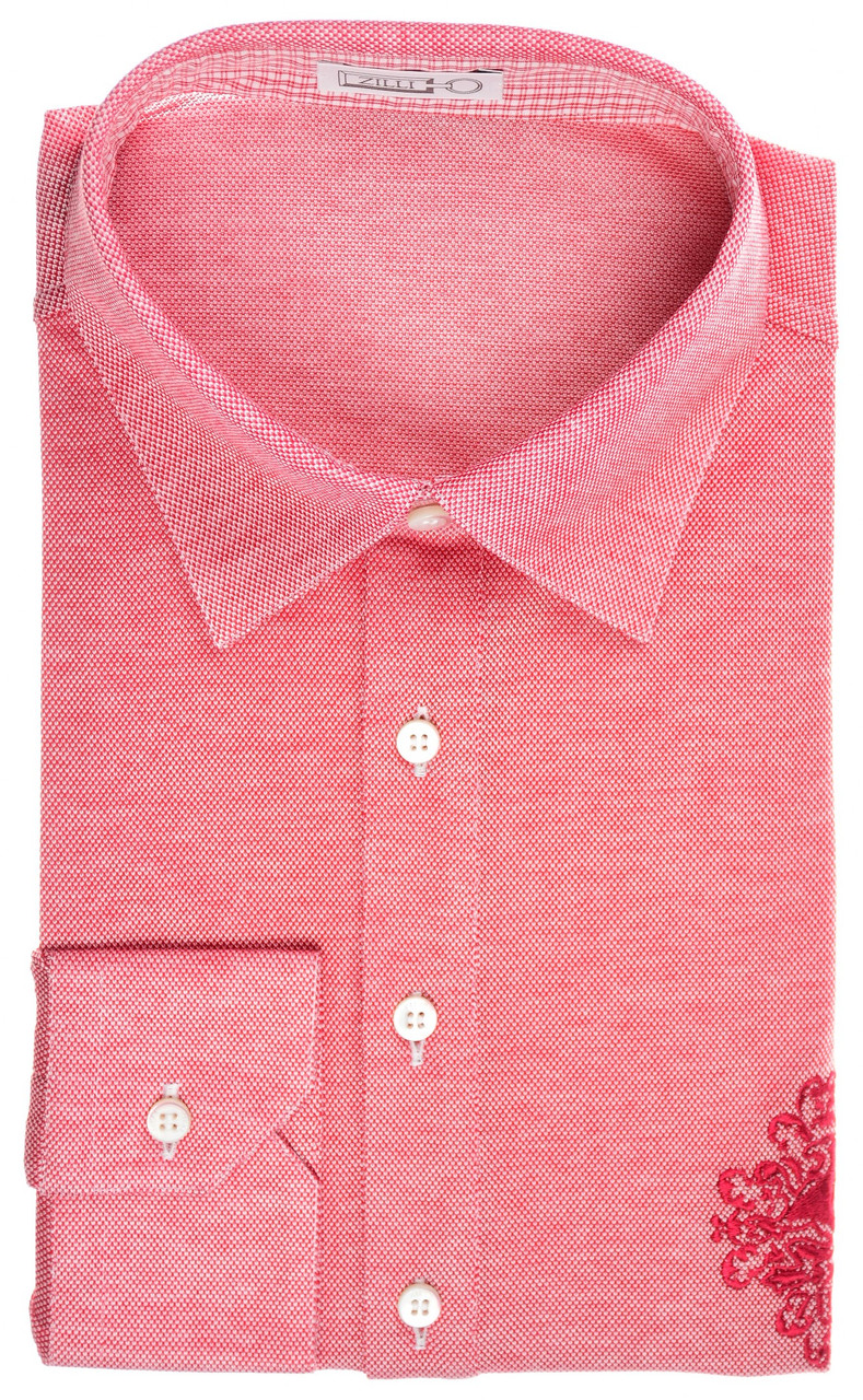 Pink 100% Cotton shirt in Pink color: Luxury Italian Shirts