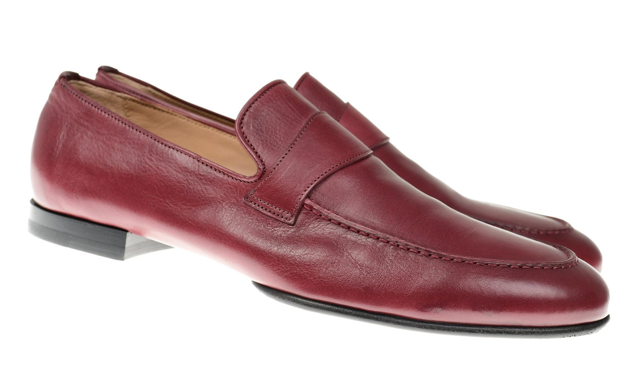 Brioni Men’s Loafers Size 11 Brioni - Appia Dark Brown Leather Penny Loafer | Mitchell Stores main image 4