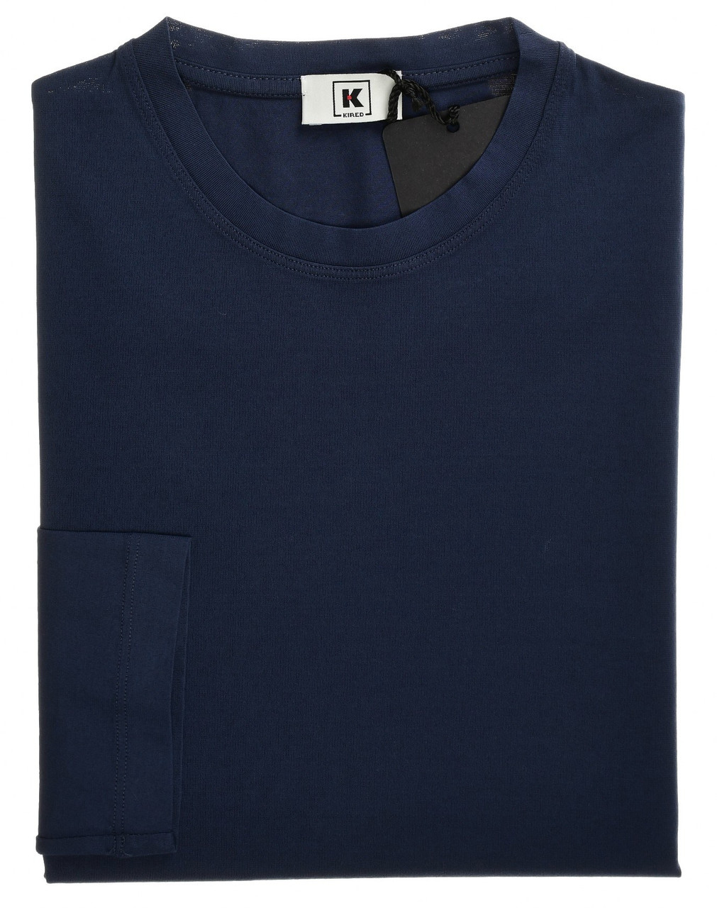 Kired by kiton T-Shirt Long Sleeve Jersey Size Small Blue 01TS0101