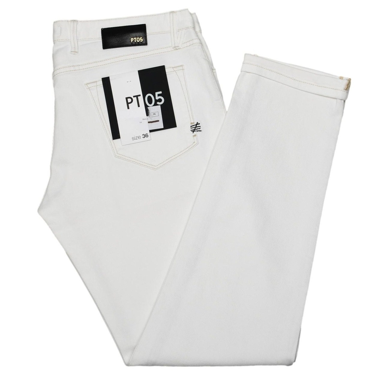 PT Torino 5 Pocket Pants Jeans Swing Size 36 White 32JN0456