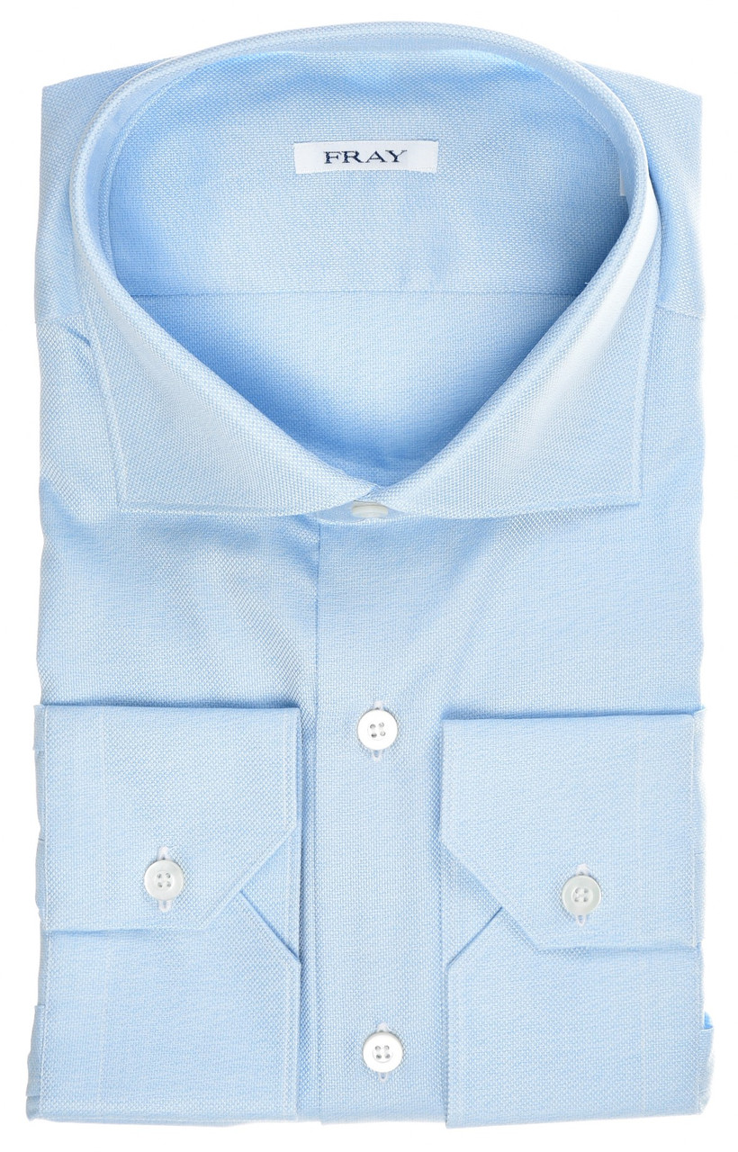 Fray Dress Shirt "Daniel" Size 17 Blue 53SH0103