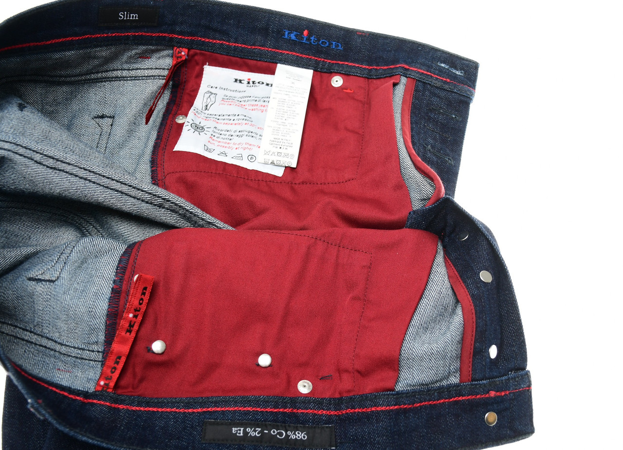 Jean Femme KUT From The Kloth - Bleu Foncé Stretch - Taille 8 (30W X 32L) - Occasion Très Bon état